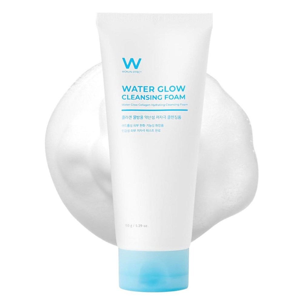 W WONJIN EFFECT Water Glow Cleansing Foam - White